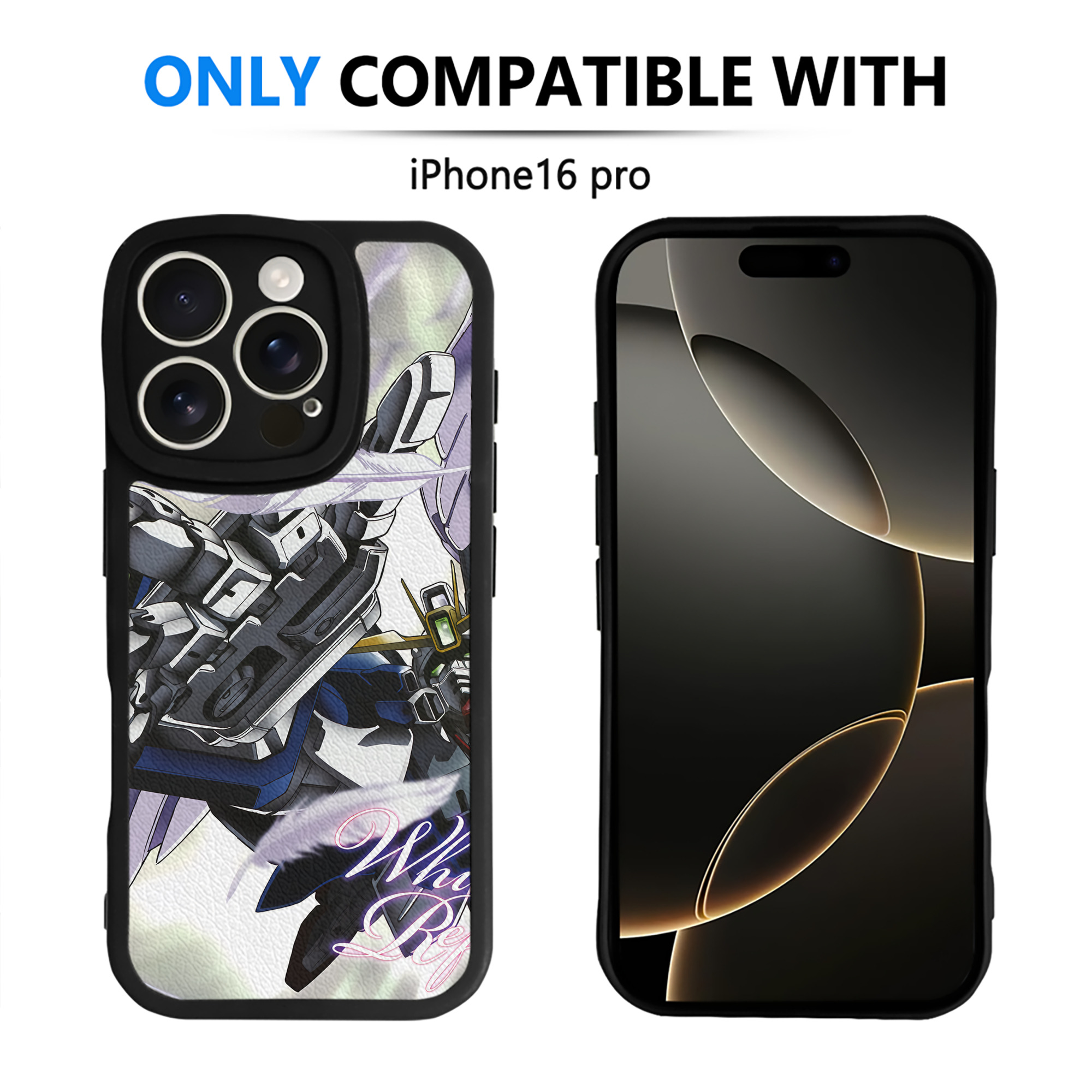 （画像用） 機動戦士ガンダム Mobile Suit Gundam 【iPhone 16シリーズ対応】シリコンスマホケース（レザー調） 材質：シリコン